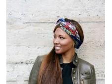 stars portent foulard façon turban