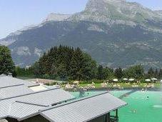 baignade écologique face Mont-Blanc