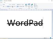 Microsoft supprimer WordPad Windows