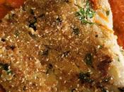 Escalope d'aubergine croustillante sauce tomate