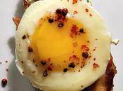 Toast l'œuf poché, bacon mascarpone