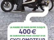 Ville Paris: euros pour encourager l’achat scooters électriques