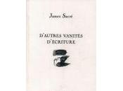 "D'autres vanités d'écriture", James Sacré (lecture Tristan Hordé)