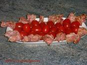 minis brochettes tomates cerises lard