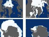 Arctique Antarctique superficie maximum minimum banquise