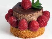 Sablé breton, crémeux chocolat framboises