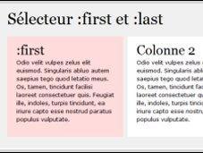 Introduction sélecteur :last :first jQuery