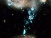 Galaxies collision photographiées pour anniversaire télescope Hubble