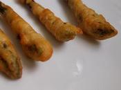 Pointes d'asperges vertes tempura