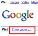 Google options recherche