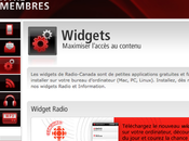 Radio Canada lance widget application iPhone