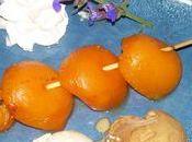Brochettes d'abricots