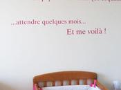 Sticker phrase pour chambre bébé
