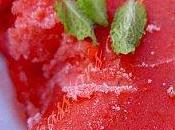 Sorbet fraises menthe