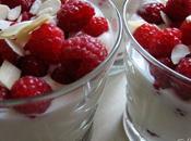 Verrine vanillée framboises