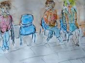 salle d’attente médecin dessin aquarellé