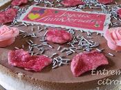 Entremets croustillant mousse citron chocolat rose Provins