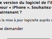 iTunes propose firmware Attention jailbreak
