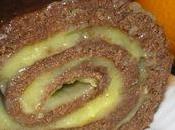 Gâteau roulé chocolat l'orange curd