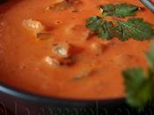 Bisque tomates grillées champignons