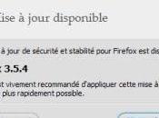 Firefox mise jour 3.5.4