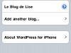 L’application WordPress pour iPhone