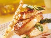 Feuilleté foie gras d’oie asperges