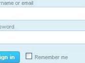 boite login comme Twitter