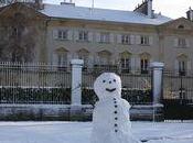 Avranches Manche sous neige