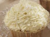 Cup-cake coco, comme flocon blanc