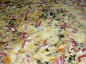 Pizza jambon roquefort