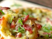 Tarte feuilletée poireaux, Comté bacon