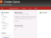 nouveau site Create game”