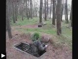 videos: Regis lance grenade Comment scier tronc d'arbre avec camionnette