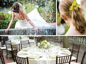 décoration mariage blanche verte