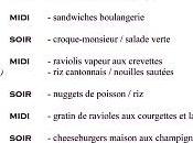 Menus semaine