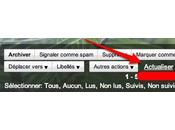 Gmail: bouton pour actualiser comptes
