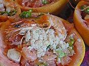 Salade pamplemousse, crevettes crabe