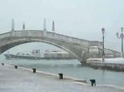 Magnifique video tempête neige Venise