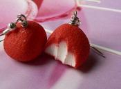 Boucles d'oreilles grigri fraise tagada