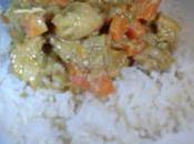 Curry poulet carotte banane sans lait gluten