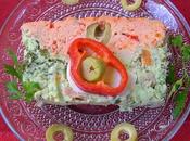 Pâté poisson bicolore entrée couleurs vives pour table fêtes