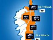 Alerte orange niveau local Dégradation pluvio-venteuse point 8h00.