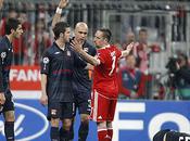 Bayern Lyon Carton rouge Ribery