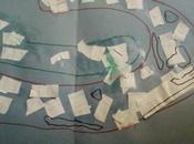 Découpage chenille morceaux couleurs