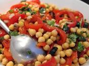 Easy Salade Pois-Chiche Poivrons Basilic