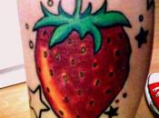 tatouages l'été, fruits mode.