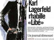 Karl Lagerfeld rhabille journal Libération