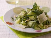 Recette d’été Salade courgettes parmesan pignons