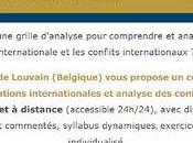 Certificat relations internationales analyse conflits l'UCL